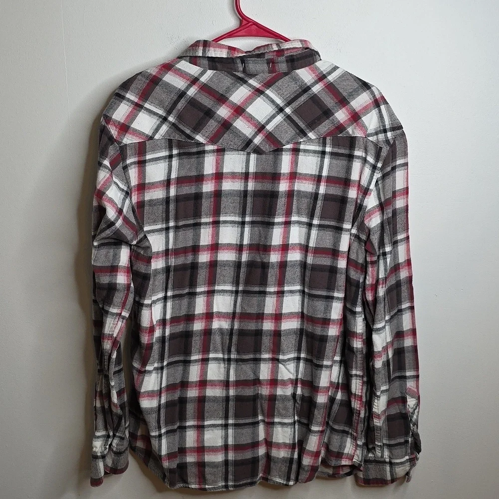 Levi's Plaid Flannel Pearlsnap Sz XL Shirt